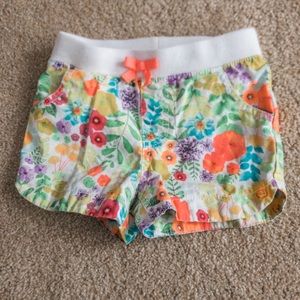Bright floral Toddler Shorts
